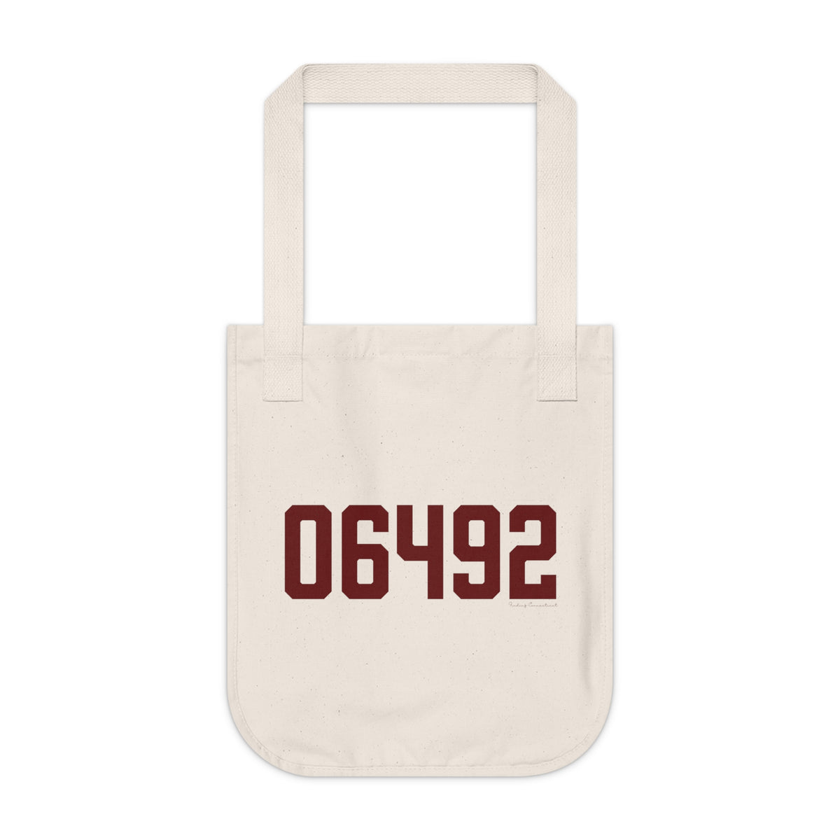 06492 Wallingford Connecticut Zip Code Organic Canvas Tote Bag