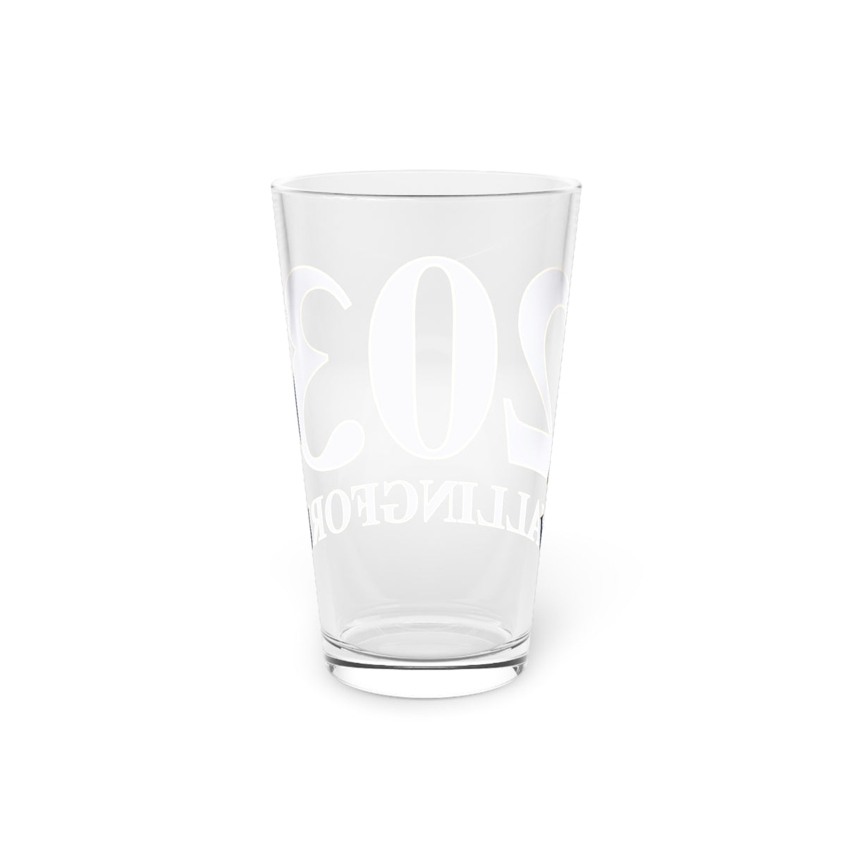 203 Wallingford  Pint Glass, 16oz