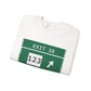 Vintage Merritt Parkway Exit 38 Sign Unisex Heavy Blend™ Crewneck Sweatshirt
