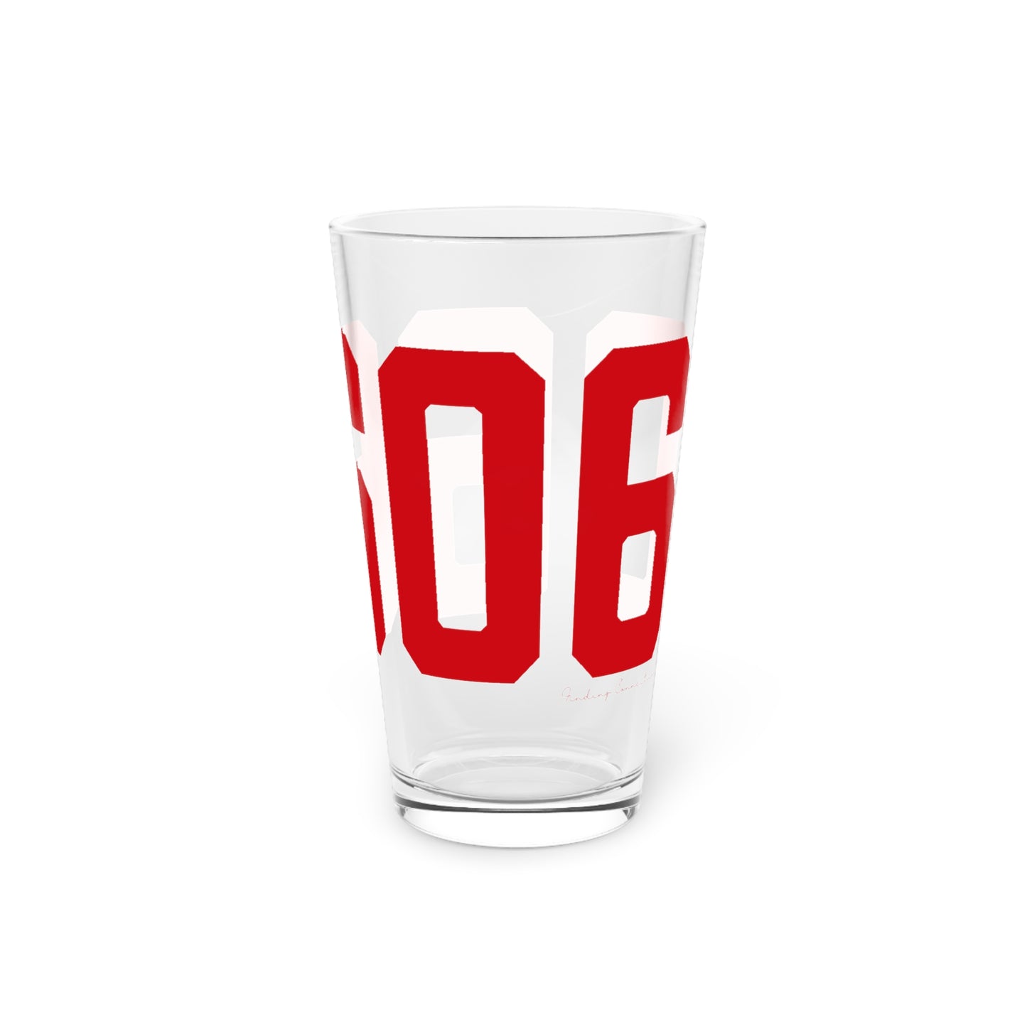 06606 Bridgeport Connecticut Zip Code Pint Glass, 16oz