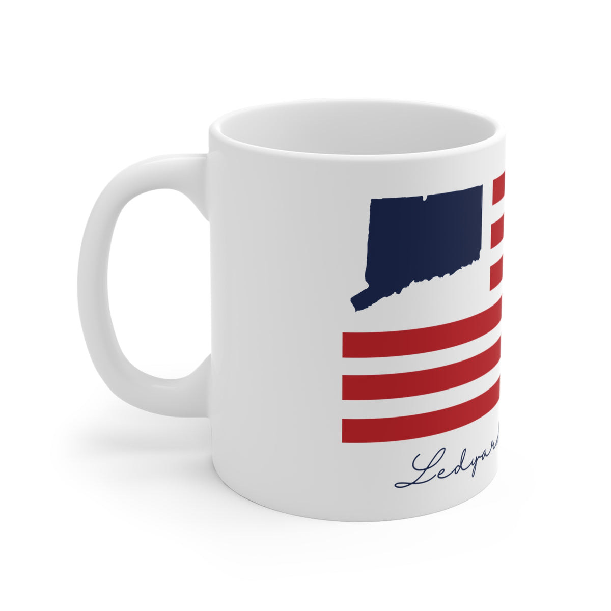 Ledyard Connecticut Flag Mug 11oz