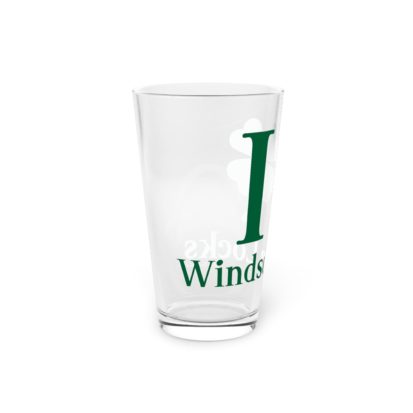 I Clover Windsor Locks Pint Glass, 16oz