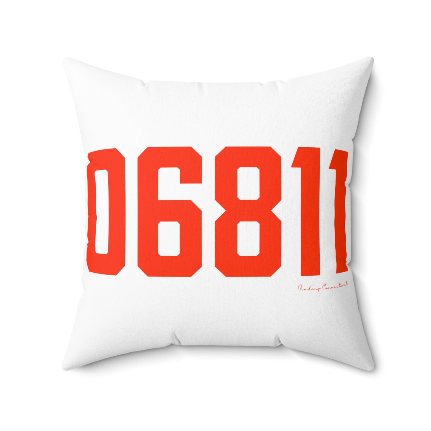 06811 Danbury Connecticut Zip Code Spun Polyester Square Pillow