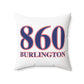 860 Burlington Red, White & Blue Spun Polyester Square Pillow