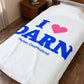 I Heart DARN Velveteen Plush Blanket