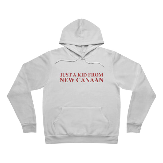 Just a kid from New Canaan Unisex Sponge Fleece Pullover Hoodie