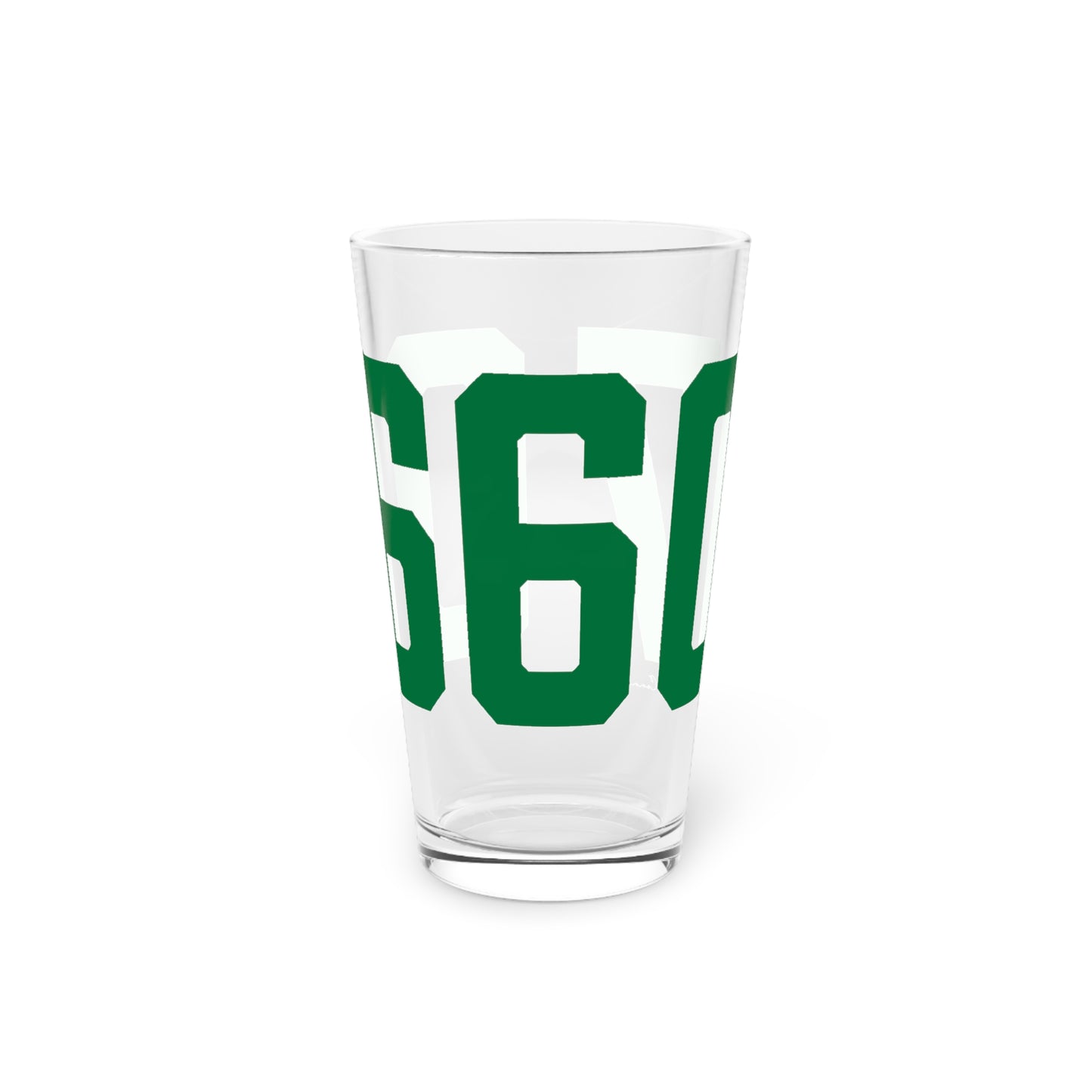 06607 Bridgeport Connecticut Zip Code Pint Glass, 16oz
