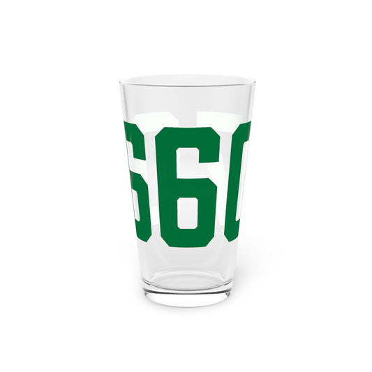06607 Bridgeport Connecticut Zip Code Pint Glass, 16oz