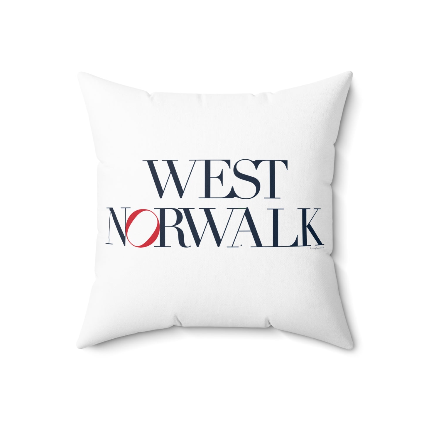 41 Tilt West Norwalk Spun Polyester Square Pillow