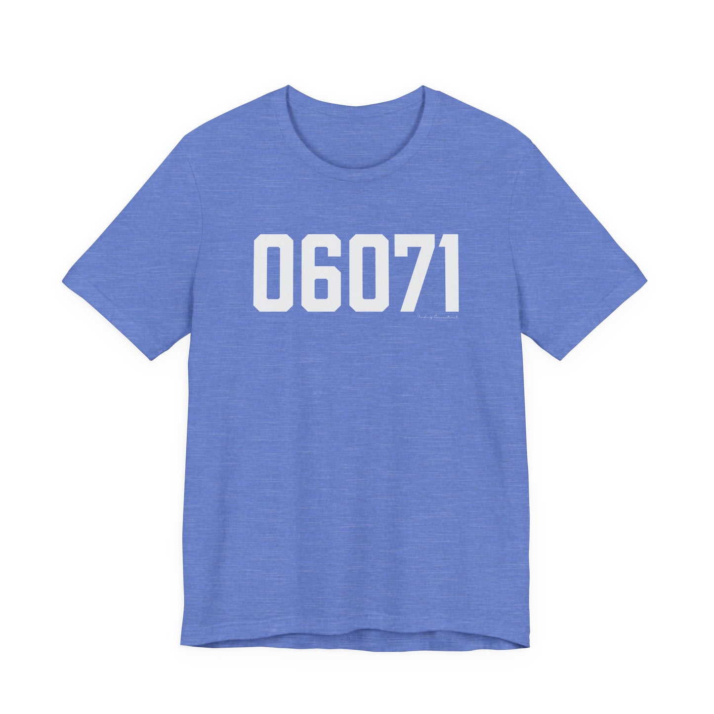 06071 Somers CT Zip Code Unisex Jersey Short Sleeve T-Shirt