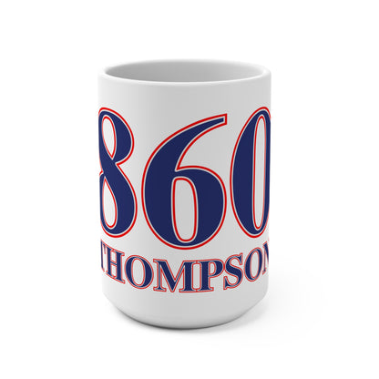860 Thompson Red, White & Blue Mug 15oz