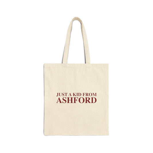 Just a kid from Ashford Cotton Canvas Tote Bag
