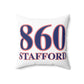 860 Stafford Red, White & Blue Spun Polyester Square Pillow