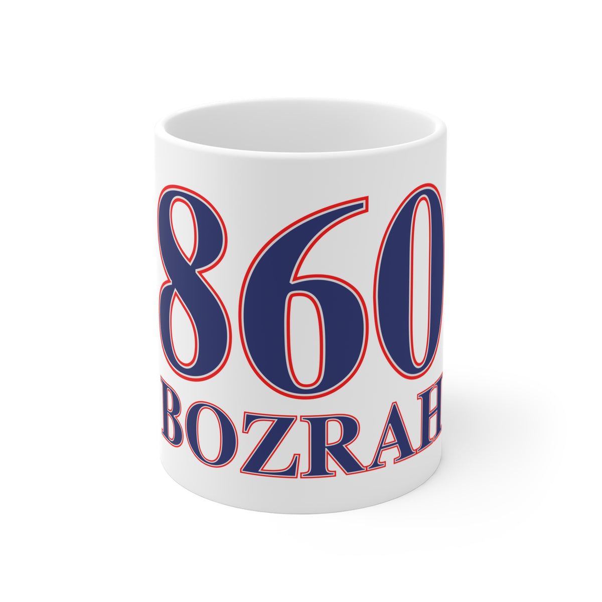 860 Bozrah Red, White & Blue Mug 11oz