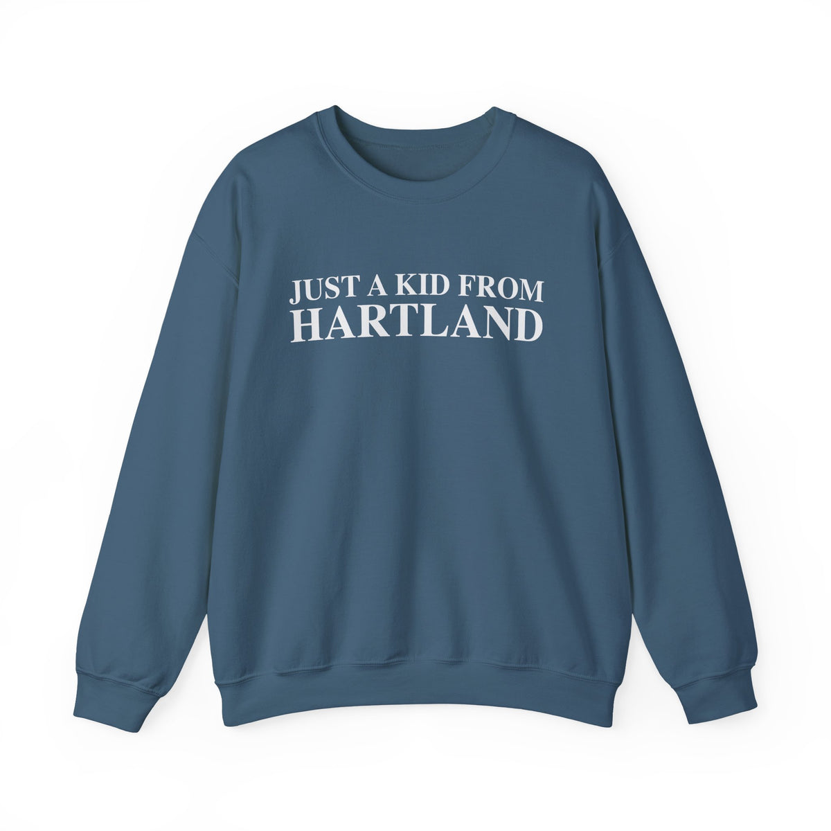 Just a kid from Hartland Unisex Heavy Blend™ Crewneck Sweatshirt