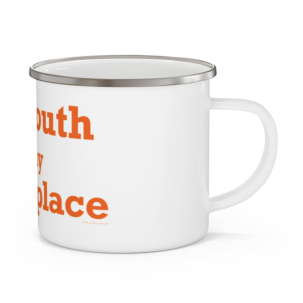 Plymouth is My Happy Place  Enamel Camping Mug