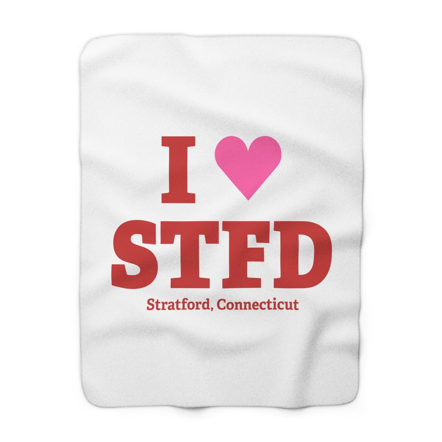 I Heart STFD Sherpa Fleece Blanket