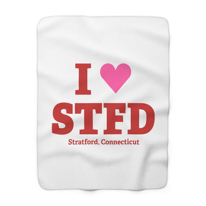 I Heart STFD Sherpa Fleece Blanket