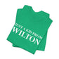 Just a kid from Wilton Unisex Jersey Short Sleeve T-Shirt