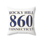 Rocky Hill 860 Connecticut Polyester Square Pillow