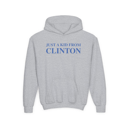 Just a kid from Clinton Youth Heavy Blend Hooded Sweatshirt