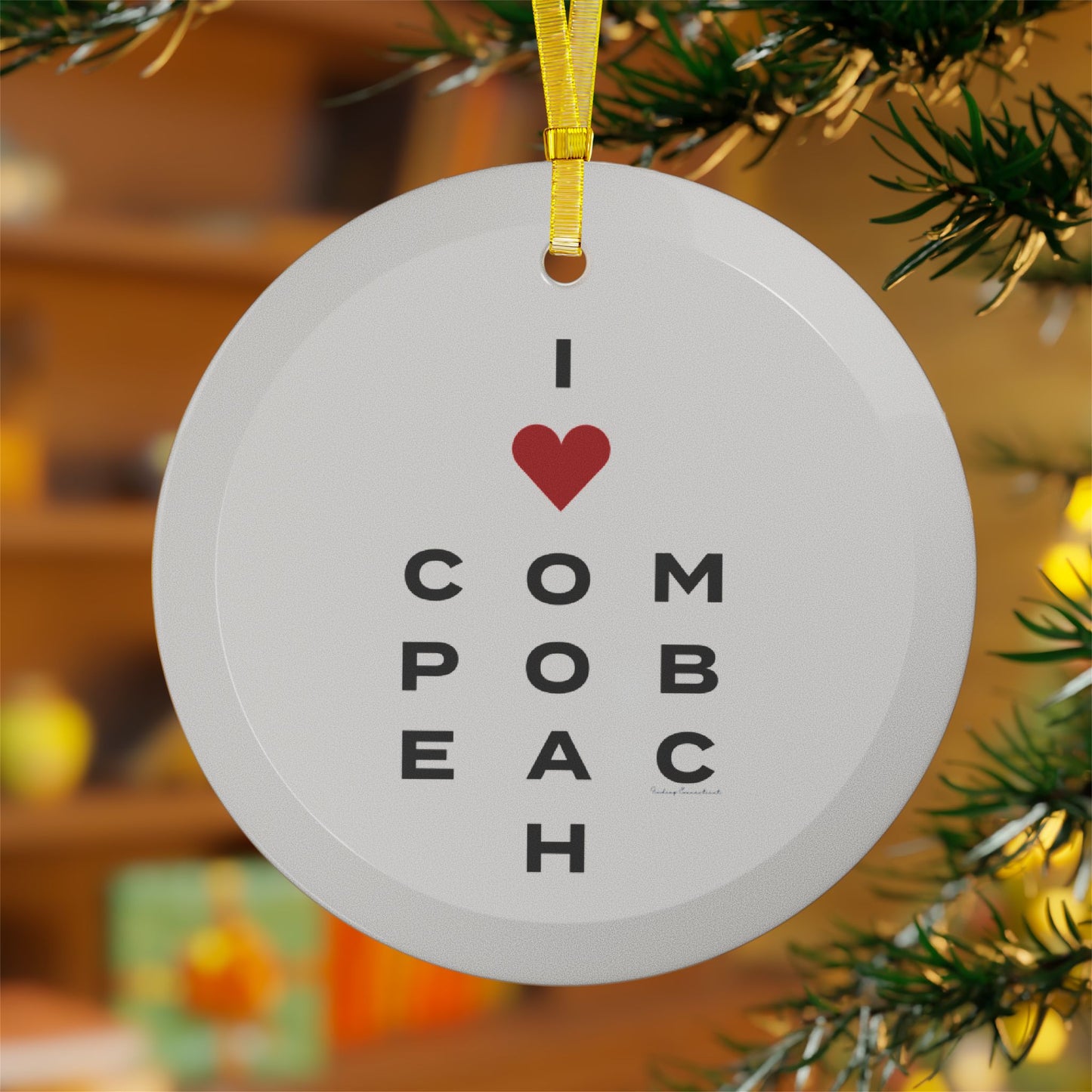 Compo Beach Vision Glass Ornaments