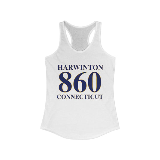 Harwinton 860 Connecticut Women's Ideal Racerback Tank Top