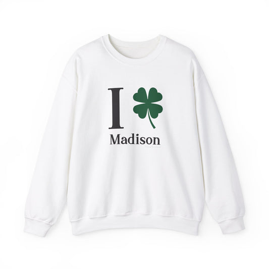 I Clover Madison Unisex Heavy Blend™ Crewneck Sweatshirt