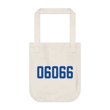 06066 Vernon Connecticut Zip Code Organic Canvas Tote Bag