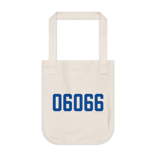06066 Vernon Connecticut Zip Code Organic Canvas Tote Bag