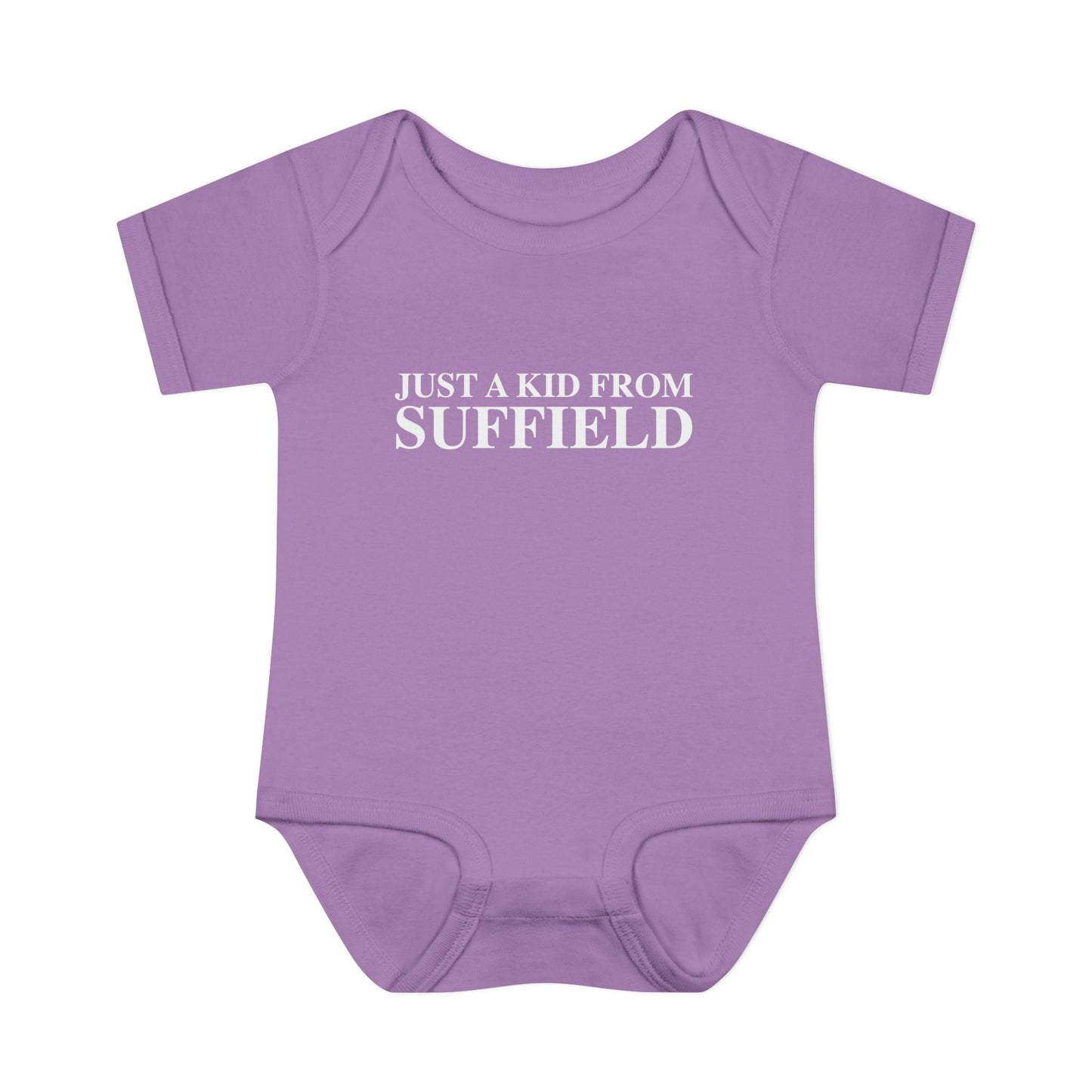 Just a kid from Suffield Infant Baby Rib Bodysuit