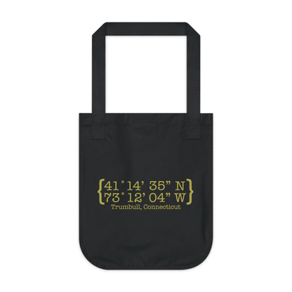 Trumbull Coordinates Organic Canvas Tote Bag