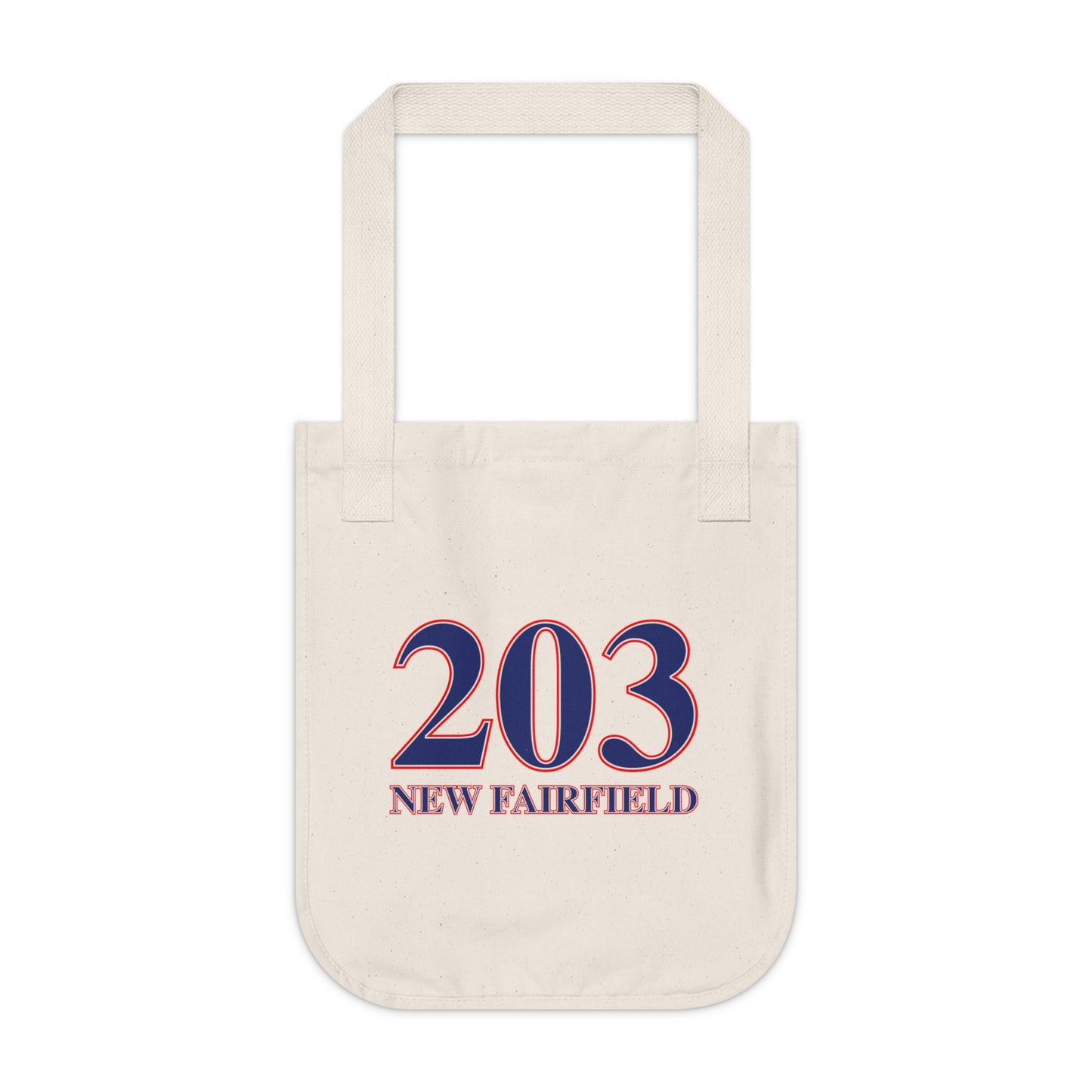 203 New FairfieldRed White & Blue Organic Canvas Tote Bag