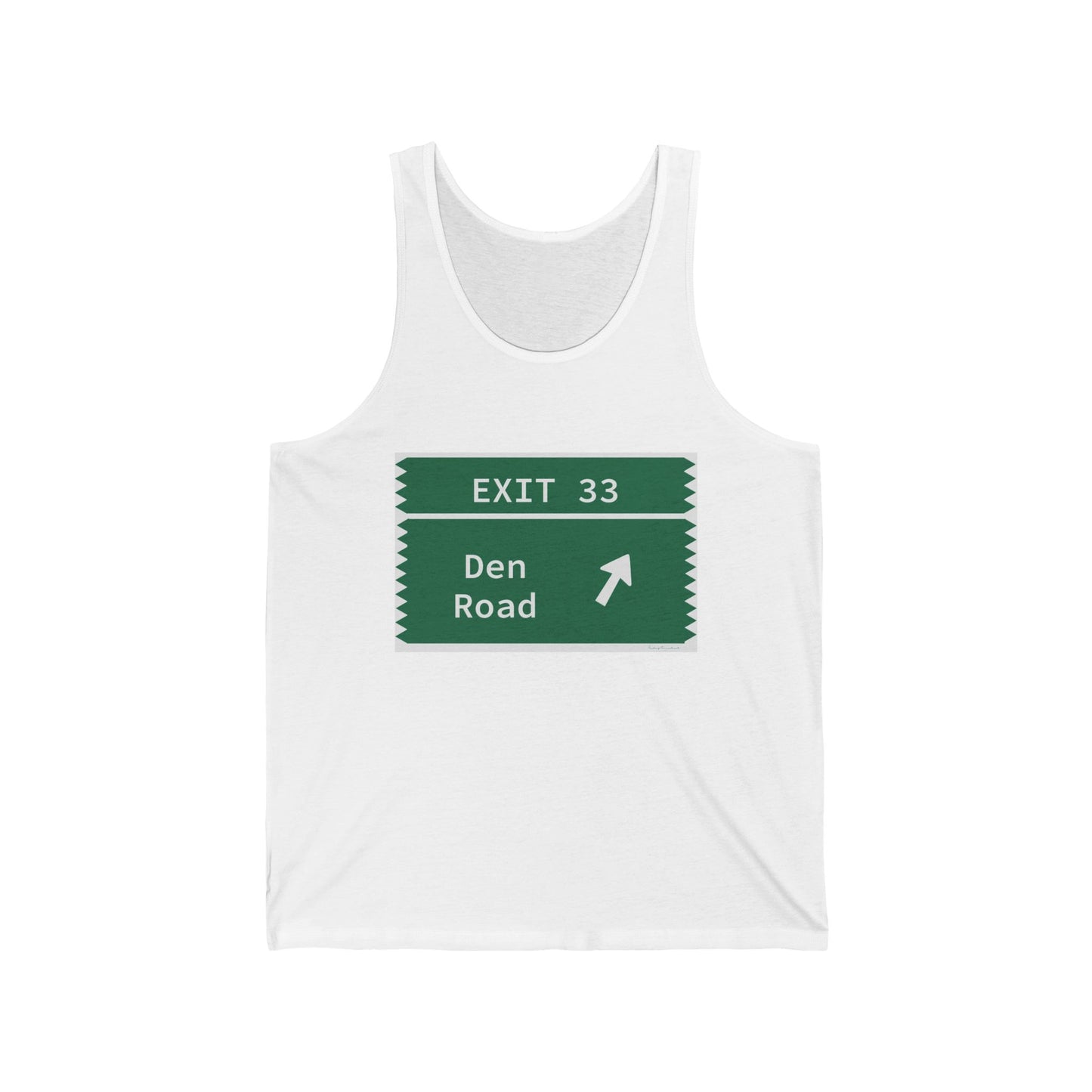 Vintage Merritt Parkway Exit 33 Sign Unisex Jersey Tank Top