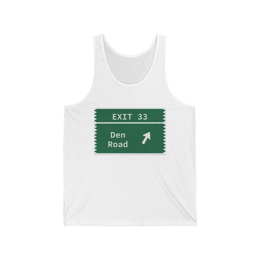 Vintage Merritt Parkway Exit 33 Sign Unisex Jersey Tank Top