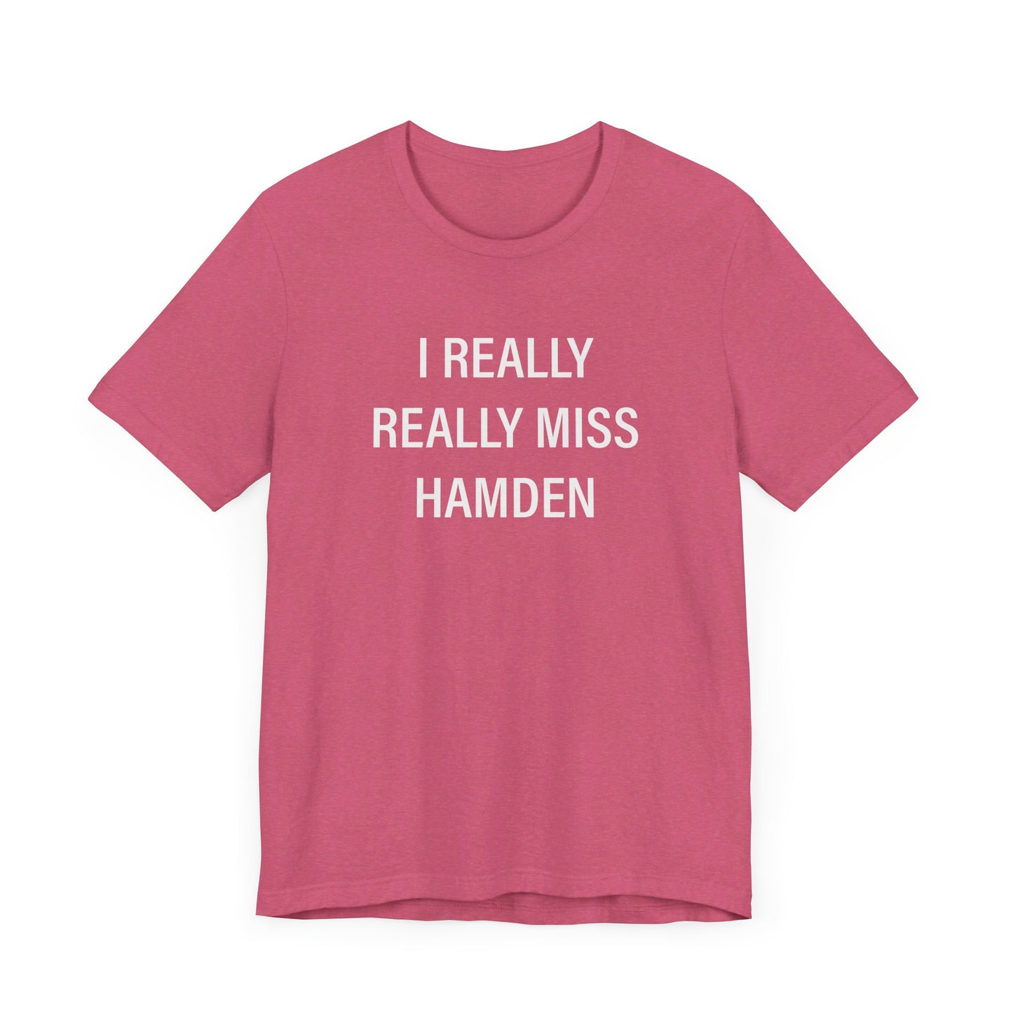 I Really Really Miss Hamden  Unisex Jersey Short Sleeve Tee