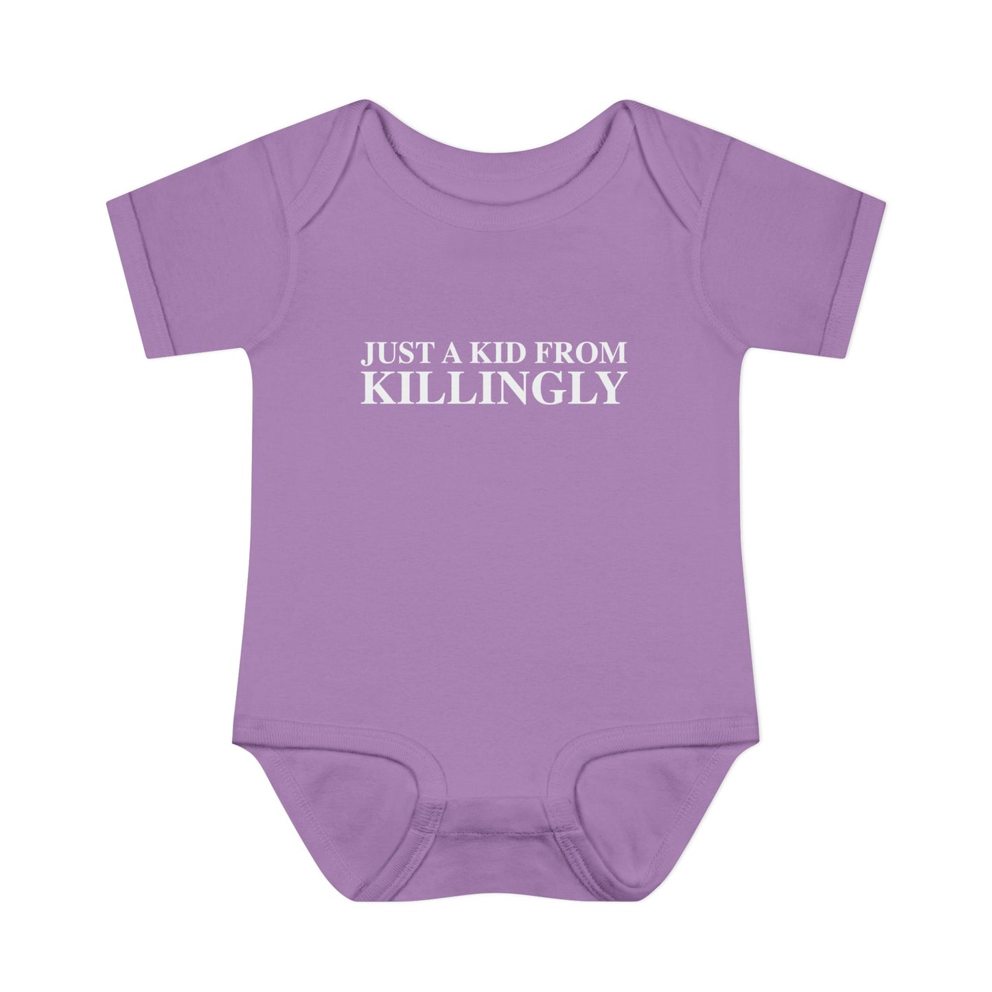Just a kid from Killingly Infant Baby Rib Bodysuit