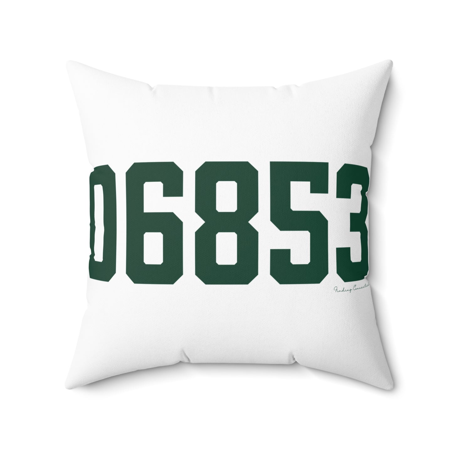 06853 Norwalk Connecticut Zip Code Spun Polyester Square Pillow