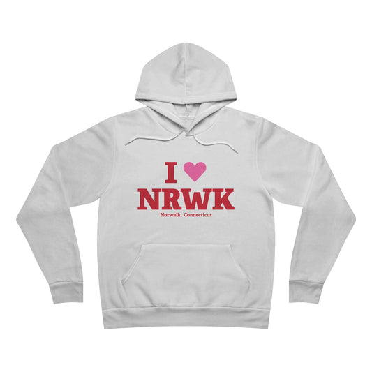 I Heart NRWK Unisex Sponge Fleece Pullover Hoodie