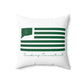 Simsbury Connecticut St. Patrick’s Day Flag Spun Polyester Square Pillow
