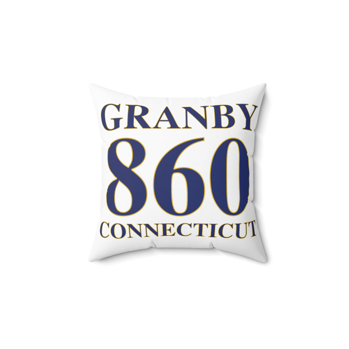 Granby 860 Connecticut Polyester Square Pillow