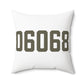 06068 Salisbury Connecticut Zip Code Polyester Square Pillow