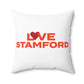 Love Stamford Spun Polyester Square Pillow
