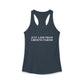 Just a kid from Greens Farms Women's Ideal Racerback Tank Top