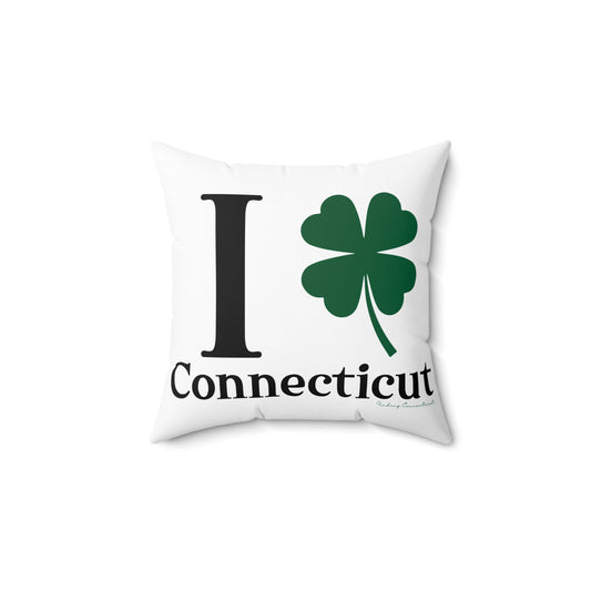 I Clover Connecticut Spun Polyester Square Pillow