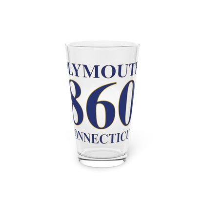 Plymouth 860 Connecticut Pint Glass, 16oz