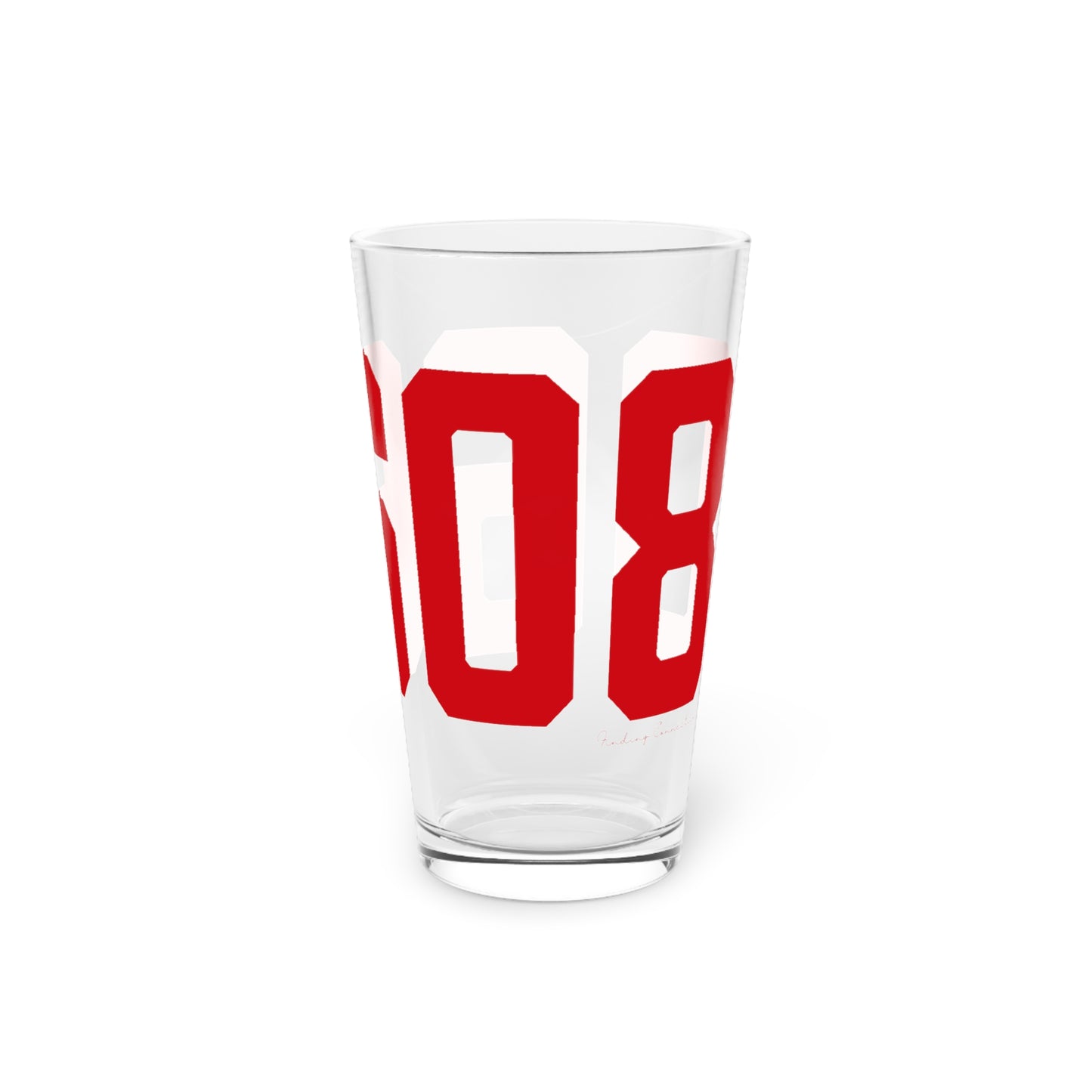 06608 Bridgeport Connecticut Zip Code Pint Glass, 16oz