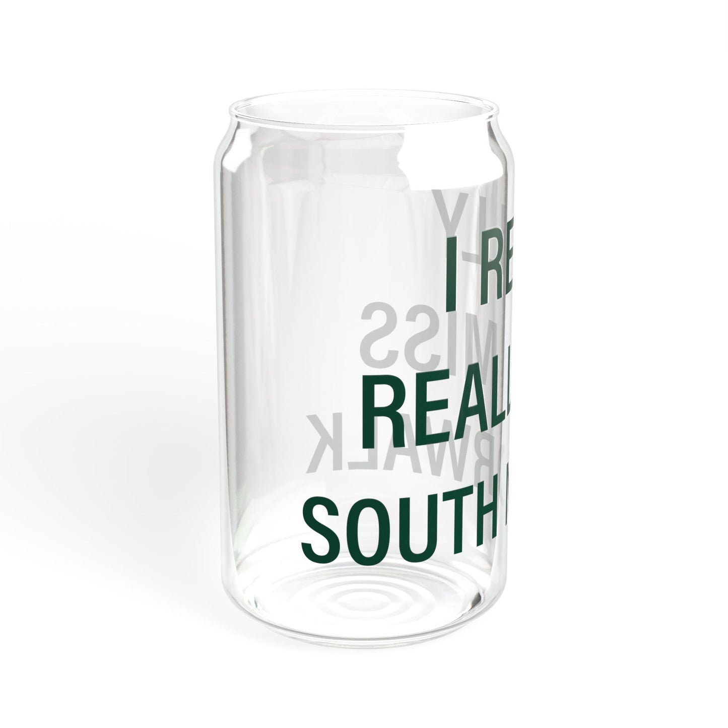 I Really Really Miss South Norwalk Sipper Glass, 16oz