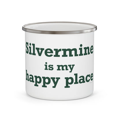 Silvermine is My Happy Place Enamel Camping Mug