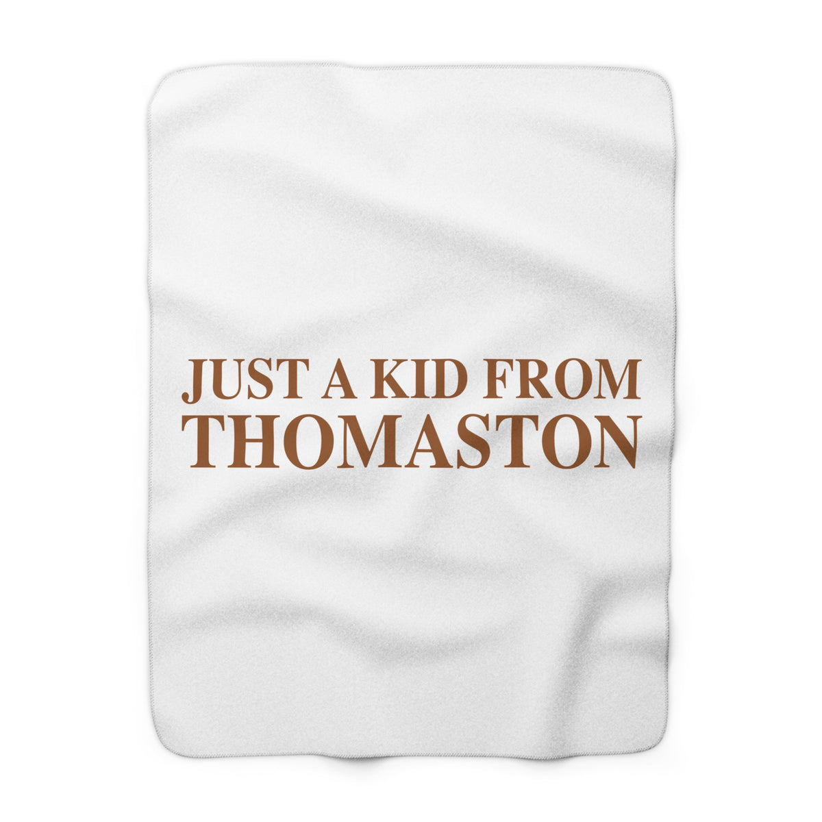 Just a kid from Thomaston Sherpa Fleece Blanket